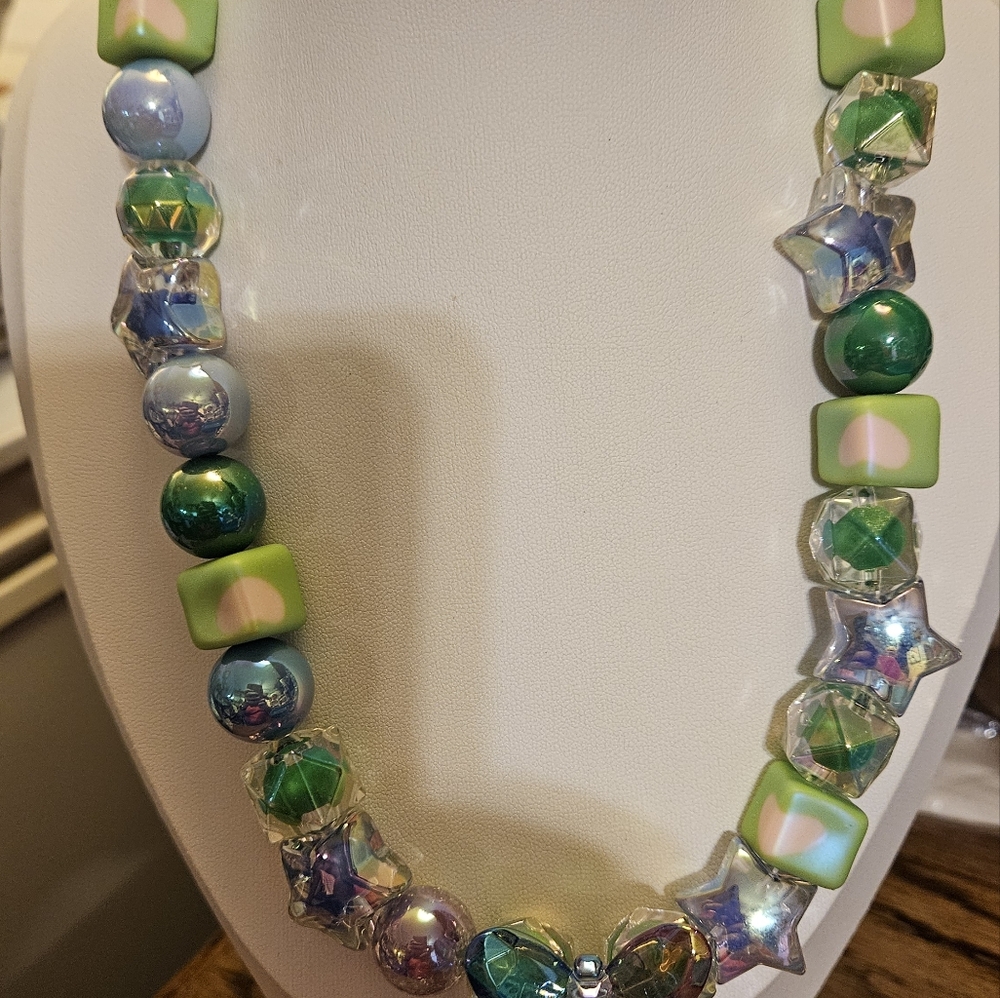 Handmade Colorful Beaded Necklace with Butterfly Pendant - Picture 11 of 12